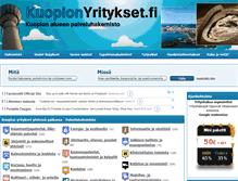 Tablet Screenshot of kuopionyritykset.fi